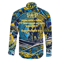 Father's Day Tokelau Family Matching Off The Shoulder Long Sleeve Dress and Hawaiian Shirt Special Dad Polynesia Paradise DT02 - Polynesian Pride