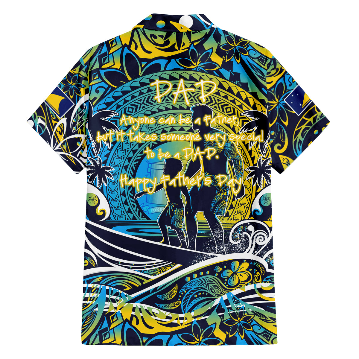 Father's Day Tokelau Family Matching Summer Maxi Dress and Hawaiian Shirt Special Dad Polynesia Paradise DT02 - Polynesian Pride