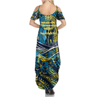 Father's Day Tokelau Family Matching Summer Maxi Dress and Hawaiian Shirt Special Dad Polynesia Paradise DT02 - Polynesian Pride