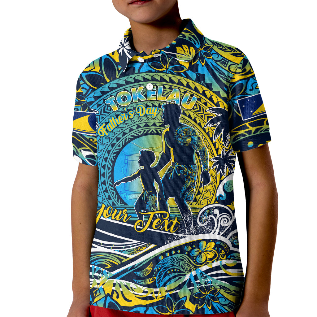 Father's Day Tokelau Kid Polo Shirt Special Dad Polynesia Paradise