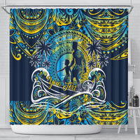 Father's Day Tokelau Shower Curtain Special Dad Polynesia Paradise