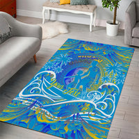Father's Day Tuvalu Area Rug Special Dad Polynesia Paradise DT02 - Polynesian Pride