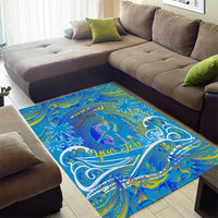 Father's Day Tuvalu Area Rug Special Dad Polynesia Paradise DT02 - Polynesian Pride