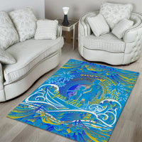 Father's Day Tuvalu Area Rug Special Dad Polynesia Paradise DT02 - Polynesian Pride
