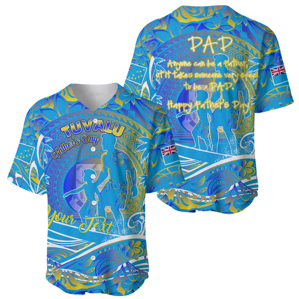 Father's Day Tuvalu Baseball Jersey Special Dad Polynesia Paradise DT02 - Polynesian Pride