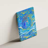 Father's Day Tuvalu Canvas Wall Art Special Dad Polynesia Paradise DT02 - Polynesian Pride