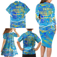Father's Day Tuvalu Family Matching Long Sleeve Bodycon Dress and Hawaiian Shirt Special Dad Polynesia Paradise DT02 - Polynesian Pride