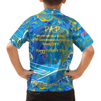 Father's Day Tuvalu Family Matching Off The Shoulder Long Sleeve Dress and Hawaiian Shirt Special Dad Polynesia Paradise DT02 - Polynesian Pride