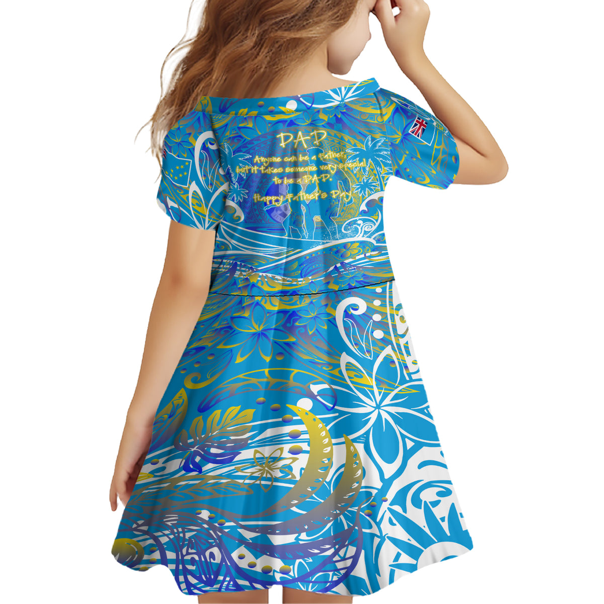 Father's Day Tuvalu Family Matching Short Sleeve Bodycon Dress and Hawaiian Shirt Special Dad Polynesia Paradise DT02 - Polynesian Pride