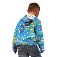 Father's Day Tuvalu Kid Hoodie Special Dad Polynesia Paradise DT02 - Polynesian Pride