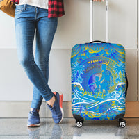 Father's Day Tuvalu Luggage Cover Special Dad Polynesia Paradise DT02 - Polynesian Pride