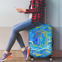 Father's Day Tuvalu Luggage Cover Special Dad Polynesia Paradise DT02 - Polynesian Pride