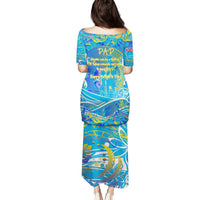 Father's Day Tuvalu Puletasi Special Dad Polynesia Paradise DT02 - Polynesian Pride