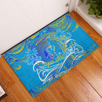 Father's Day Tuvalu Rubber Doormat Special Dad Polynesia Paradise