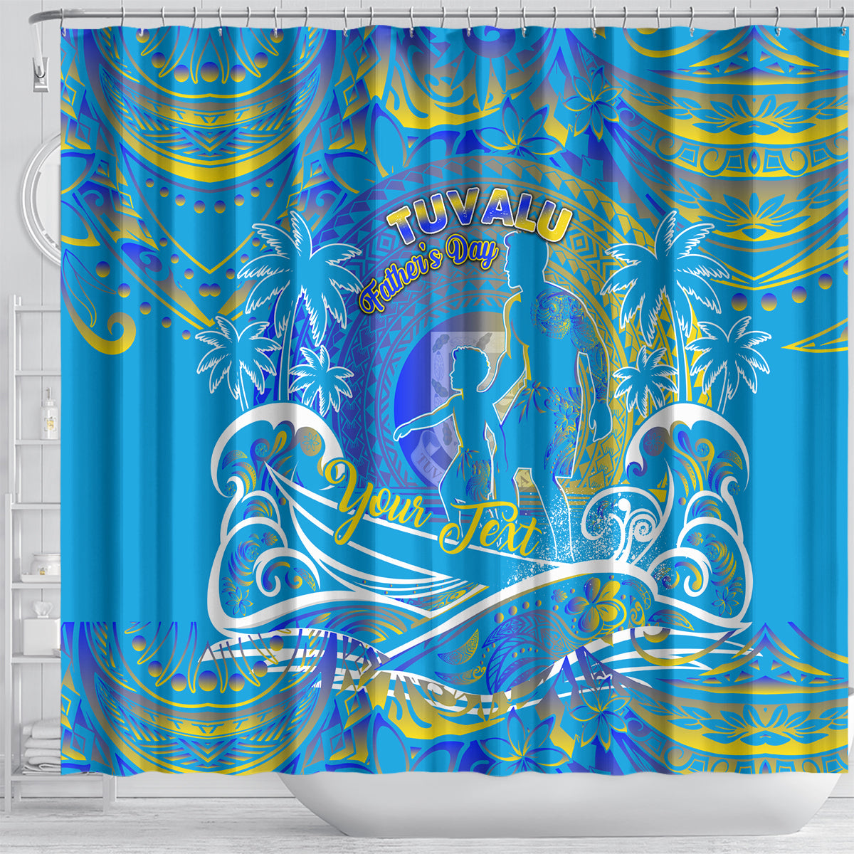 Father's Day Tuvalu Shower Curtain Special Dad Polynesia Paradise DT02 - Polynesian Pride