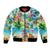 Guam Christmas Bomber Jacket Santa Claus Beach and Wave DT02 Unisex Art - Polynesian Pride