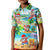 Guam Christmas Kid Polo Shirt Santa Claus Beach and Wave DT02 Kid Art - Polynesian Pride