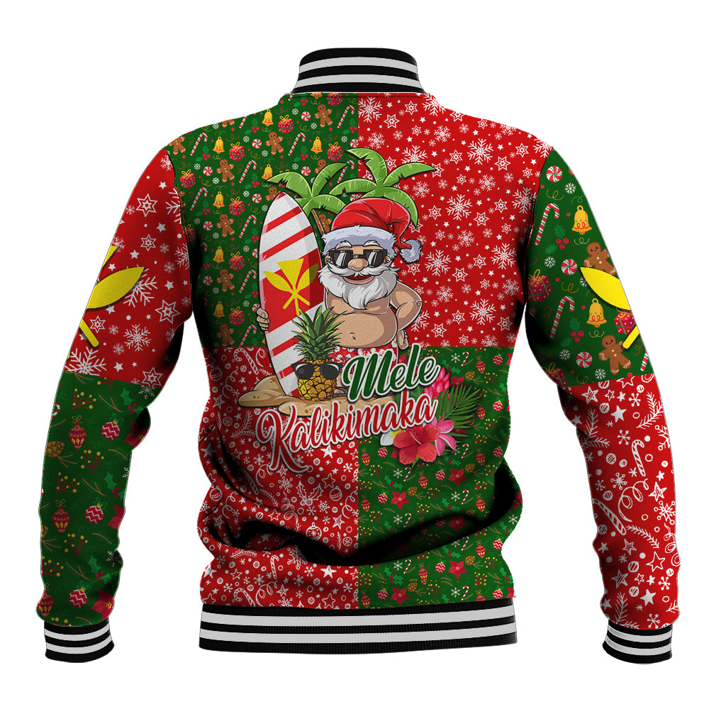 Hawaii Christmas Baseball Jacket Mele Kalikimaka Kanaka Maoli DT02 - Polynesian Pride