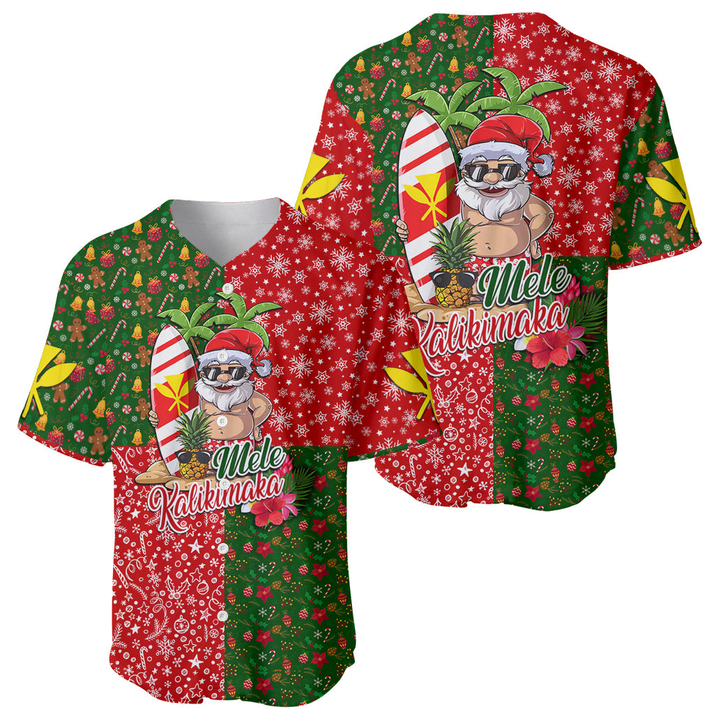 Hawaii Christmas Baseball Jersey Mele Kalikimaka Kanaka Maoli DT02 - Polynesian Pride