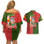 Hawaii Christmas Couples Matching Off Shoulder Short Dress and Hawaiian Shirt Mele Kalikimaka Kanaka Maoli DT02 - Polynesian Pride