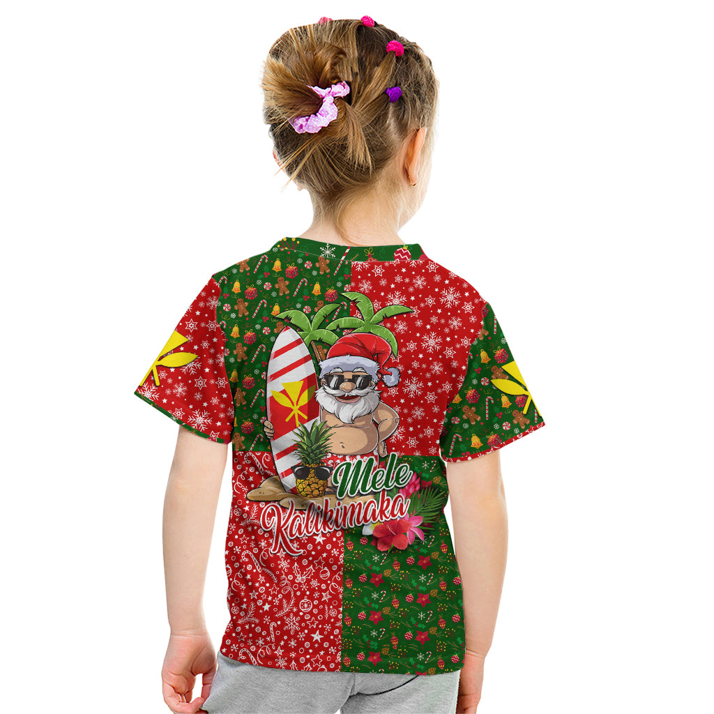 Hawaii Christmas Kid T Shirt Mele Kalikimaka Kanaka Maoli DT02 - Polynesian Pride