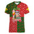 Hawaii Christmas Women V Neck T Shirt Mele Kalikimaka Kanaka Maoli DT02 Female Art - Polynesian Pride