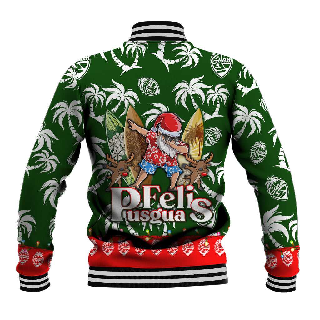 Guam Christmas Baseball Jacket Felis Pusgua Tropical Xmas Patterns DT02 - Polynesian Pride