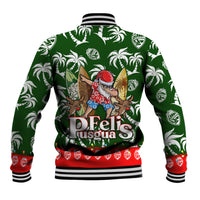Guam Christmas Baseball Jacket Felis Pusgua Tropical Xmas Patterns DT02 - Polynesian Pride