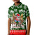 Guam Christmas Kid Polo Shirt Felis Pusgua Tropical Xmas Patterns DT02 Kid Green - Polynesian Pride