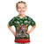 Guam Christmas Kid T Shirt Felis Pusgua Tropical Xmas Patterns DT02 Green - Polynesian Pride