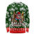 Guam Christmas Long Sleeve Shirt Felis Pusgua Tropical Xmas Patterns DT02 Unisex Green - Polynesian Pride