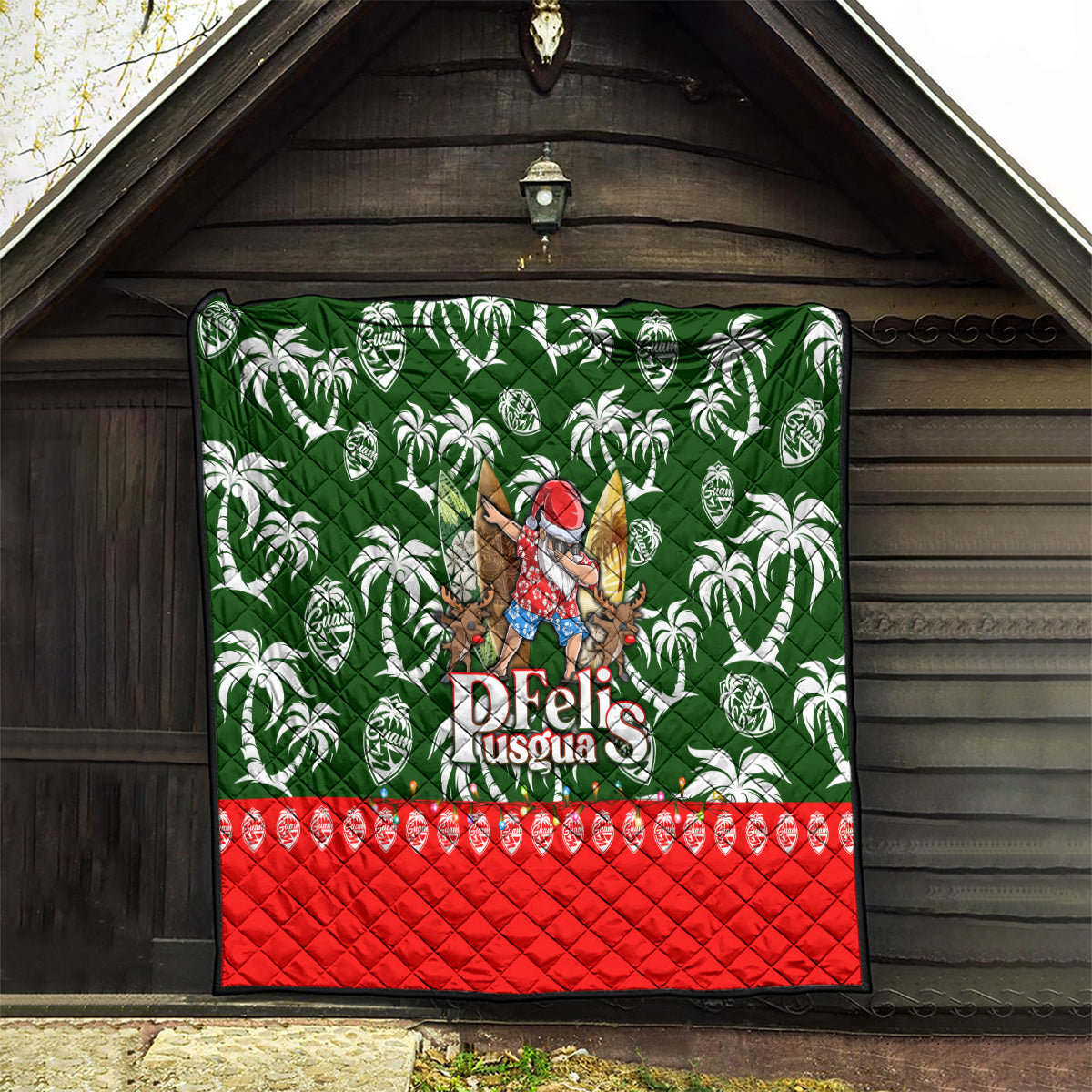 Guam Christmas Quilt Felis Pusgua Tropical Xmas Patterns DT02 - Polynesian Pride