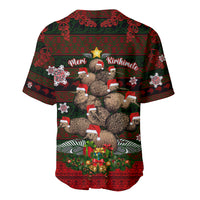 Meri Kirihimete New Zealand Baseball Jersey Christmas Kiwi Maori DT02 - Polynesian Pride