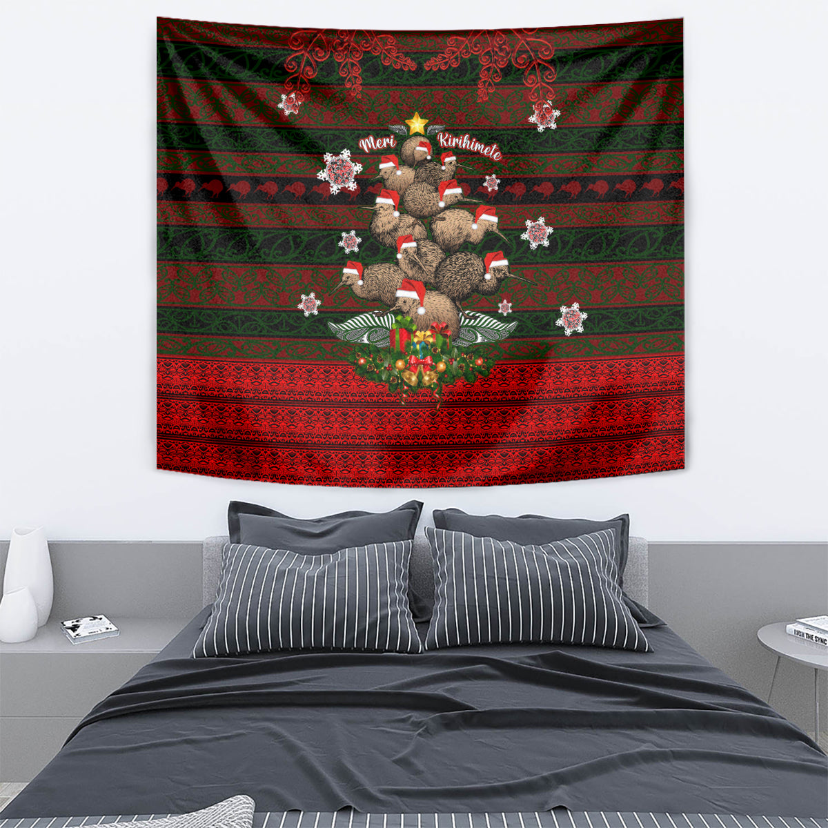 Meri Kirihimete New Zealand Tapestry Christmas Kiwi Maori DT02 - Polynesian Pride