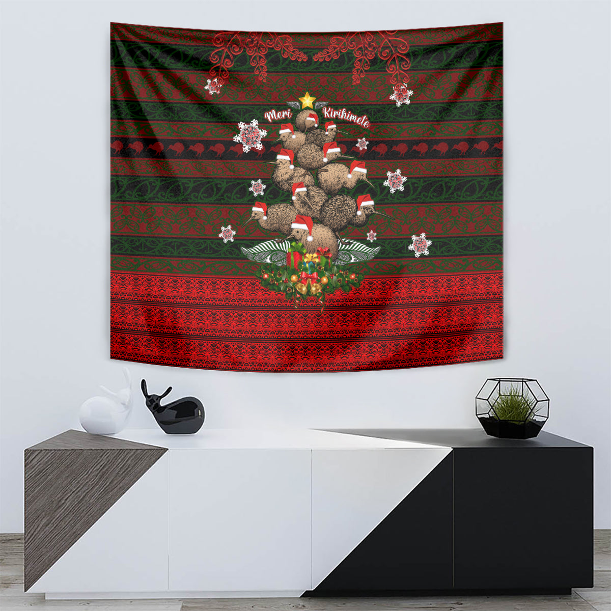 Meri Kirihimete New Zealand Tapestry Christmas Kiwi Maori DT02 - Polynesian Pride