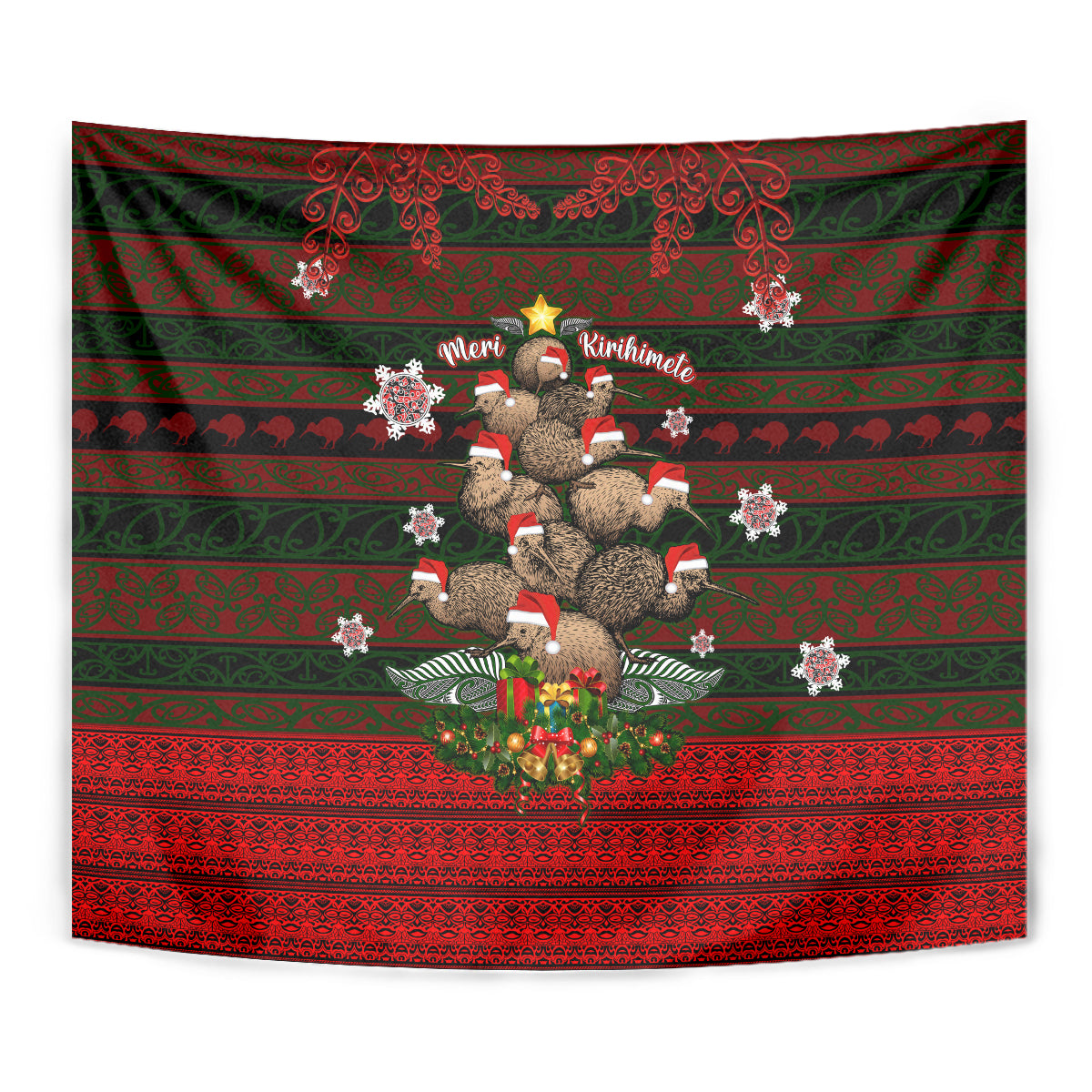 Meri Kirihimete New Zealand Tapestry Christmas Kiwi Maori DT02 - Polynesian Pride