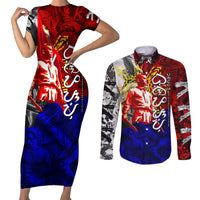Philippines Bonifacio Day Couples Matching Short Sleeve Bodycon Dress and Long Sleeve Button Shirt DT02 Art - Polynesian Pride