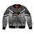 New Zealand Sleeve Zip Bomber Jacket Rugby Aotearoa Champions DT02 Unisex Black - Polynesian Pride