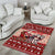 Dog Sled Christmas Area Rug Husky Sleigh Ride Design - Polynesian Pride