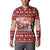 Dog Sled Christmas Button Sweatshirt Husky Sleigh Ride Design - Polynesian Pride