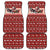 Dog Sled Christmas Car Mats Husky Sleigh Ride Design - Polynesian Pride