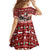 Dog Sled Christmas Family Matching Long Sleeve Bodycon Dress and Hawaiian Shirt Husky Sleigh Ride Design - Polynesian Pride