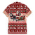 Dog Sled Christmas Family Matching Mermaid Dress and Hawaiian Shirt Husky Sleigh Ride Design - Polynesian Pride