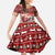 Dog Sled Christmas Family Matching Off Shoulder Maxi Dress and Hawaiian Shirt Husky Sleigh Ride Design - Polynesian Pride