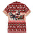 Dog Sled Christmas Family Matching Puletasi and Hawaiian Shirt Husky Sleigh Ride Design - Polynesian Pride