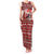 Dog Sled Christmas Family Matching Tank Maxi Dress and Hawaiian Shirt Husky Sleigh Ride Design - Polynesian Pride