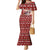 Dog Sled Christmas Mermaid Dress Husky Sleigh Ride Design - Polynesian Pride