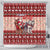 Dog Sled Christmas Shower Curtain Husky Sleigh Ride Design - Polynesian Pride