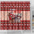 Dog Sled Christmas Shower Curtain Husky Sleigh Ride Design - Polynesian Pride