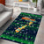 Merry Christmas New Zealand Area Rug Xmas Travel Map - Polynesian Pride
